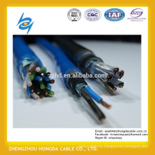 Cable acorazado aislado del cable de cobre blindado del cable de cobre de 450 / 750V que trenza el alambre de acero